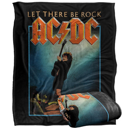 Multicoloured - Back - AC-DC Let There Be Rock Silky Supersoft Blanket
