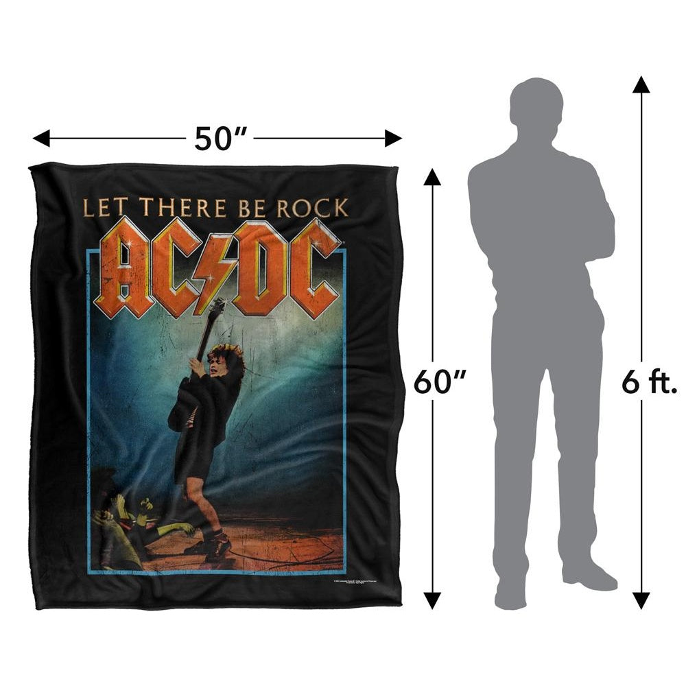 Multicoloured - Close up - AC-DC Let There Be Rock Silky Supersoft Blanket