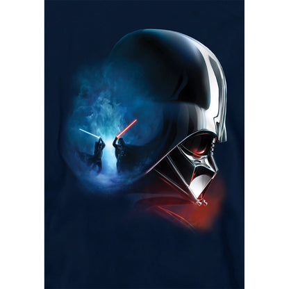 Navy - Side - Star Wars: Obi-Wan Kenobi Childrens-Kids Darth Vader Poster Hoodie