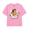 Light Pink - Front - Spirit Girls Forever Lucky Horseshoe T-Shirt