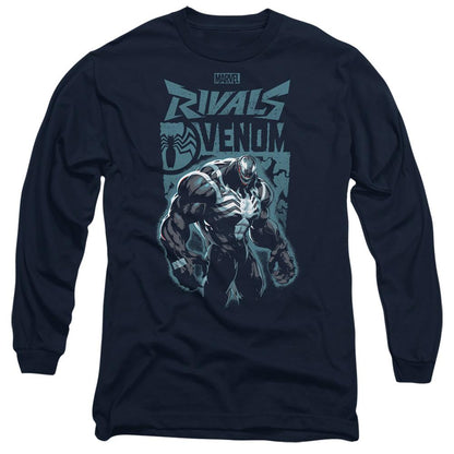 Navy - Front - Marvel Rivals Unisex Adult Vanguard Symbiote Venom Long-Sleeved T-Shirt