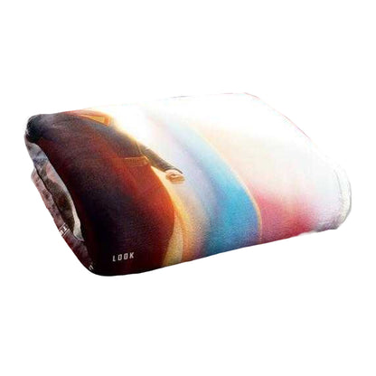 Multicoloured - Back - Superman Lookup Silky Poster Supersoft Blanket