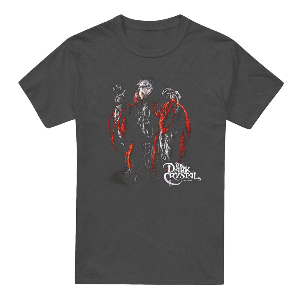 Charcoal - Front - Dark Crystal Unisex Adult Skeksis Heather T-Shirt