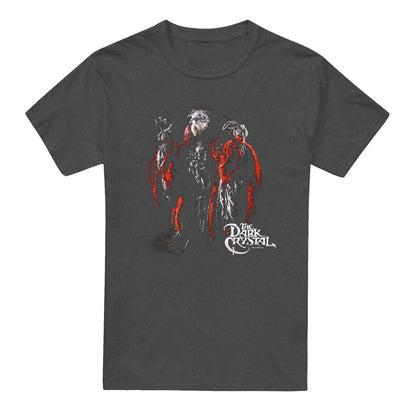 Charcoal - Front - Dark Crystal Unisex Adult Skeksis Heather T-Shirt