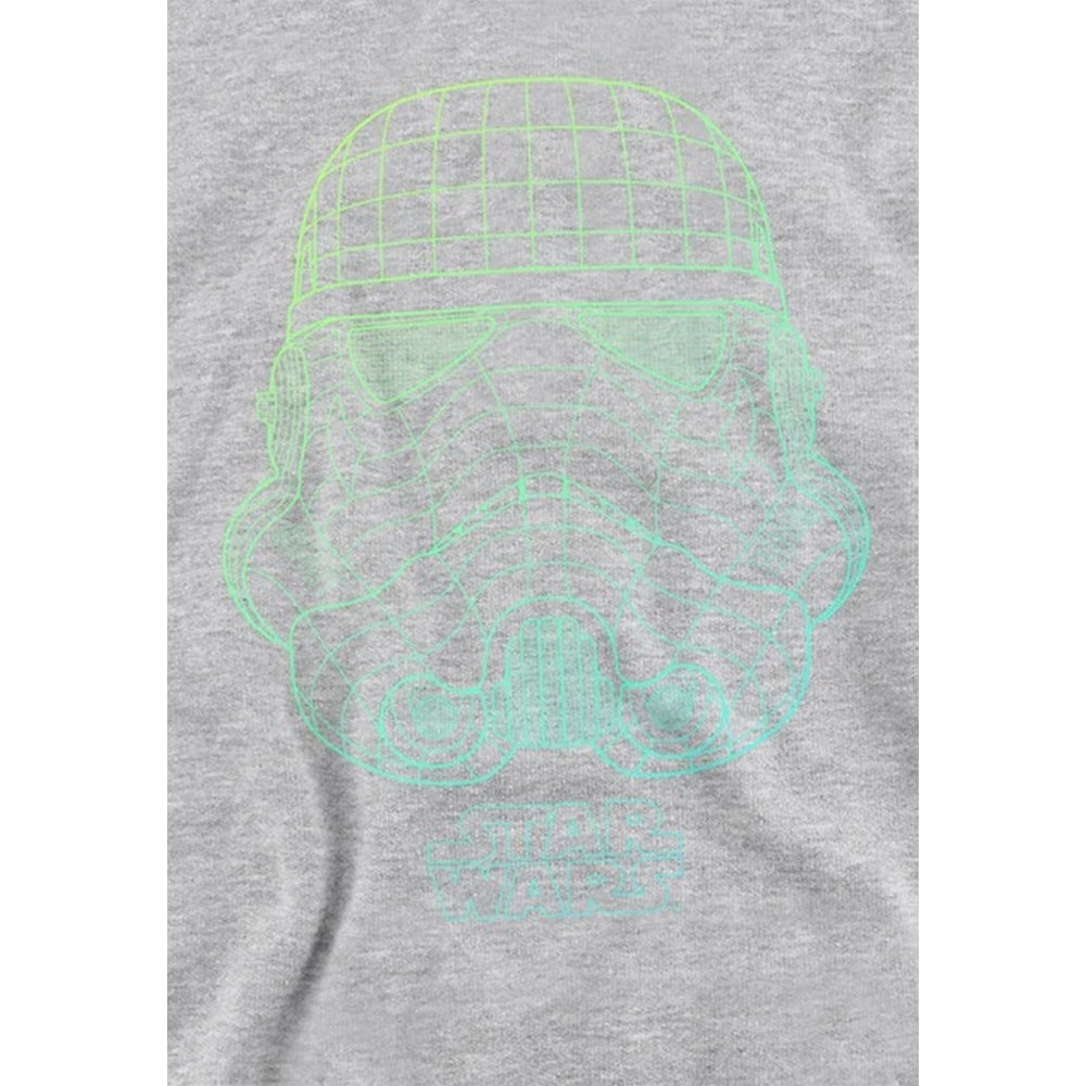 Athletic Heather - Side - Star Wars Childrens-Kids Trooper Grid Heather Hoodie