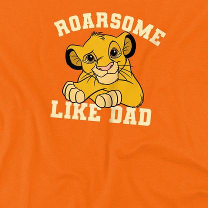 Orange - Side - The Lion King Boys Roarsome Like Dad Simba T-Shirt