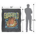 Grey-Yellow - Pack Shot - Garfield Rad Silky Supersoft Blanket