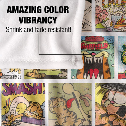 Multicoloured - Lifestyle - Garfield Silky Collage Supersoft Blanket