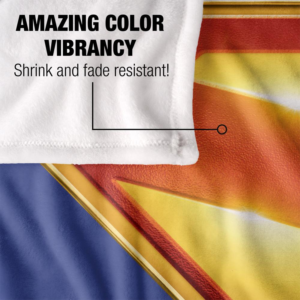 Blue-Multicoloured - Lifestyle - Superman Silky Colour Logo Supersoft Blanket