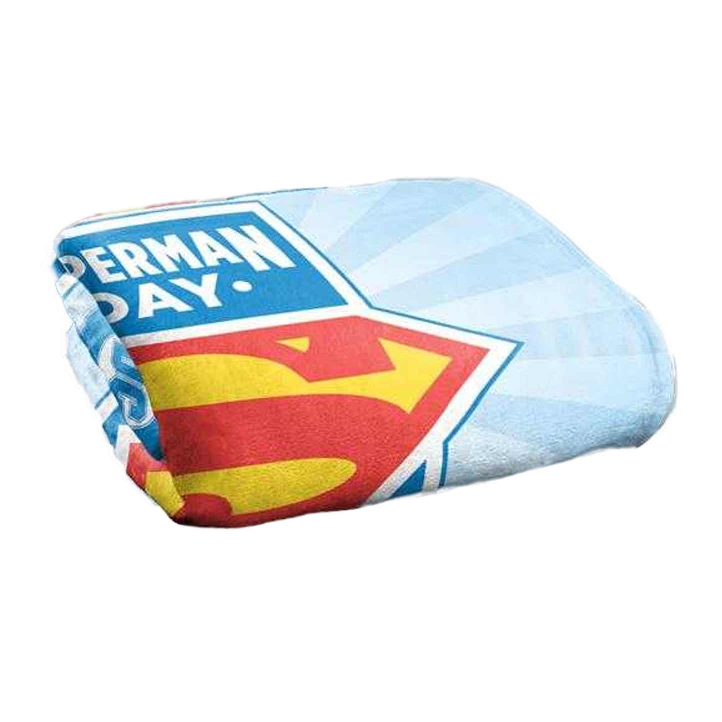 Blue-Red - Back - Superman Superman Day 2025 Silky Logo Supersoft Blanket