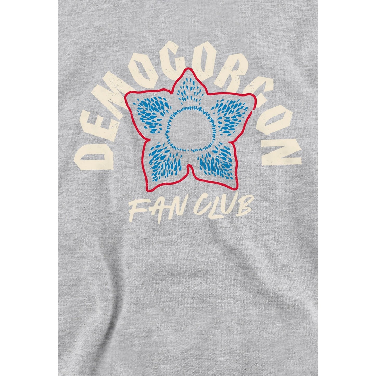 Athletic Heather - Side - Stranger Things Childrens-Kids Demogorgon Fan Club Heather Hoodie