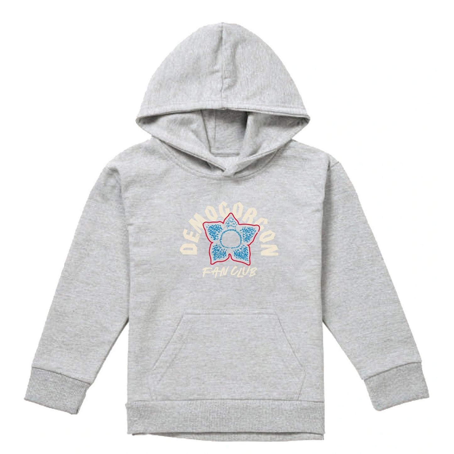 Athletic Heather - Front - Stranger Things Childrens-Kids Demogorgon Fan Club Heather Hoodie
