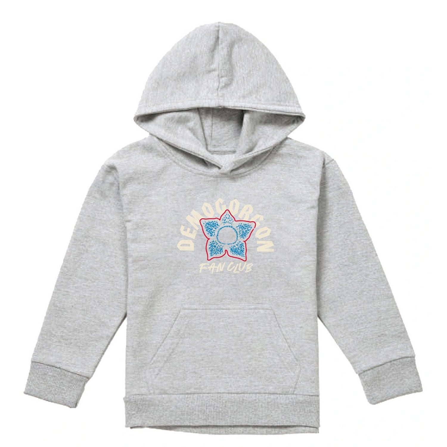 Athletic Heather - Front - Stranger Things Childrens-Kids Demogorgon Fan Club Heather Hoodie
