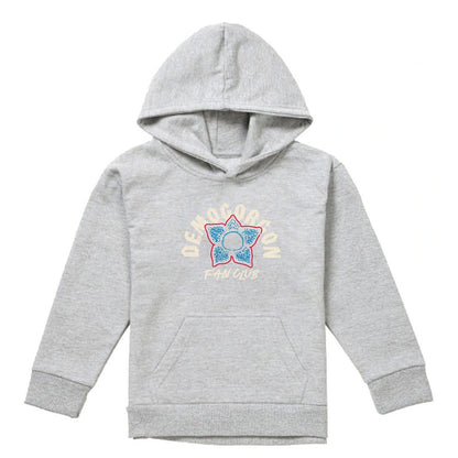 Athletic Heather - Front - Stranger Things Childrens-Kids Demogorgon Fan Club Heather Hoodie