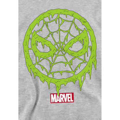 Athletic Heather - Side - Spider-Man Childrens-Kids Lo Pull Over Hoodie