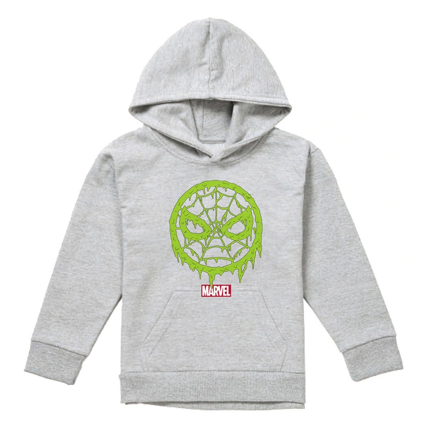 Athletic Heather - Front - Spider-Man Childrens-Kids Lo Pull Over Hoodie