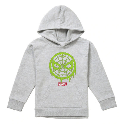 Athletic Heather - Front - Spider-Man Childrens-Kids Lo Pull Over Hoodie