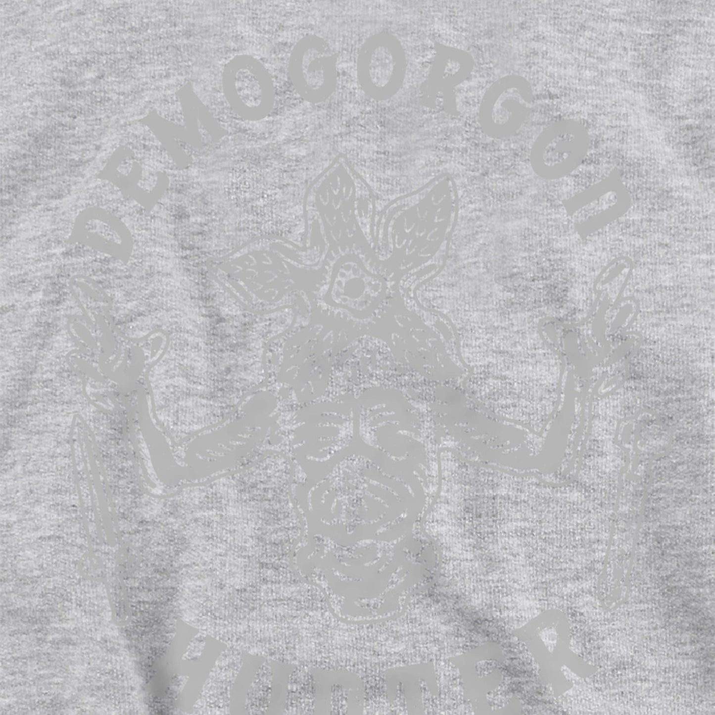 Athletic Heather - Side - Stranger Things Childrens-Kids Demogorgon Hunter Heather Hoodie