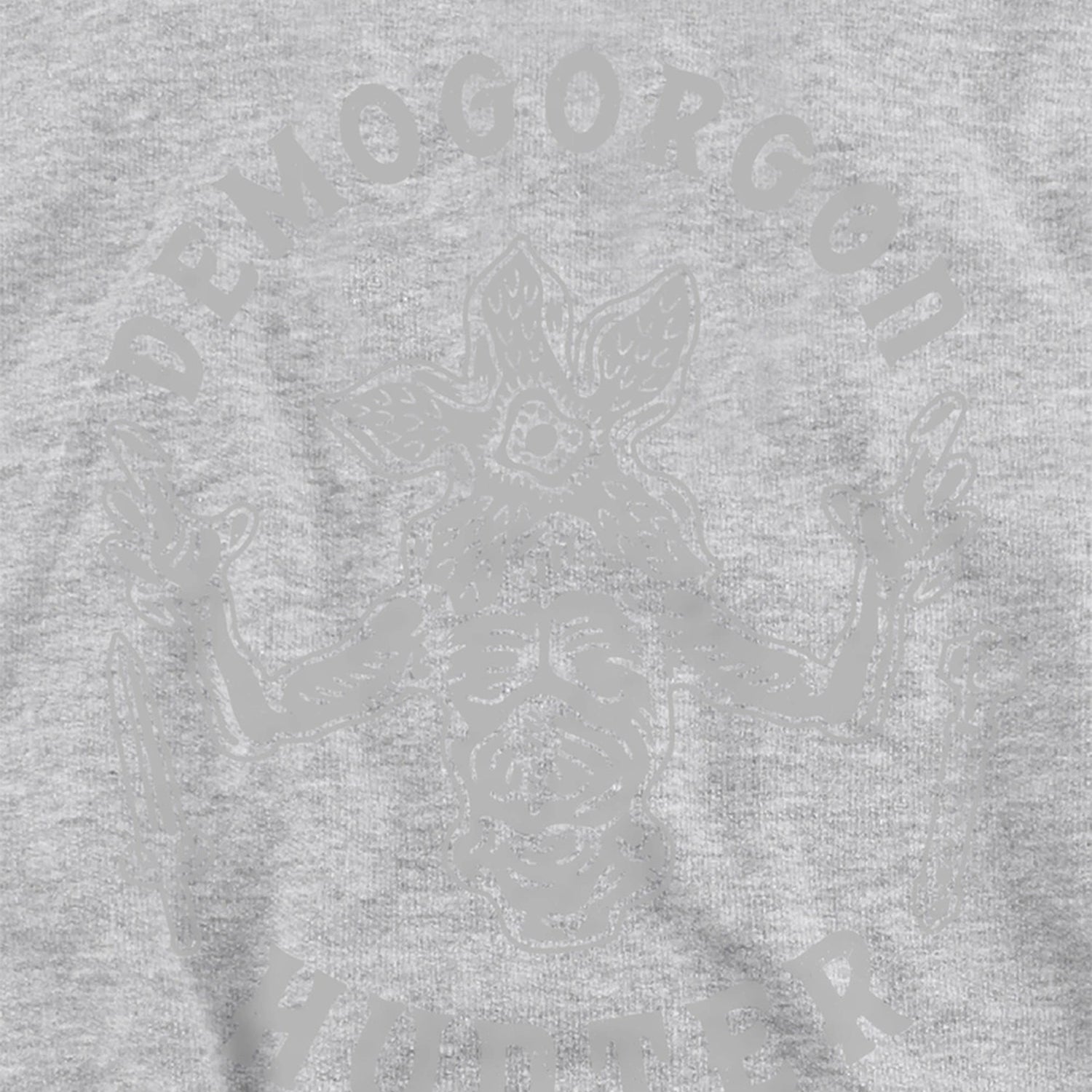 Athletic Heather - Side - Stranger Things Childrens-Kids Demogorgon Hunter Heather Hoodie