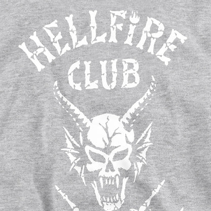 Athletic Heather - Side - Stranger Things Childrens-Kids Hellfire Club Bones Heather Hoodie