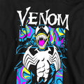 Black - Side - Marvel Childrens-Kids Venom Marbled Pull Over Hoodie