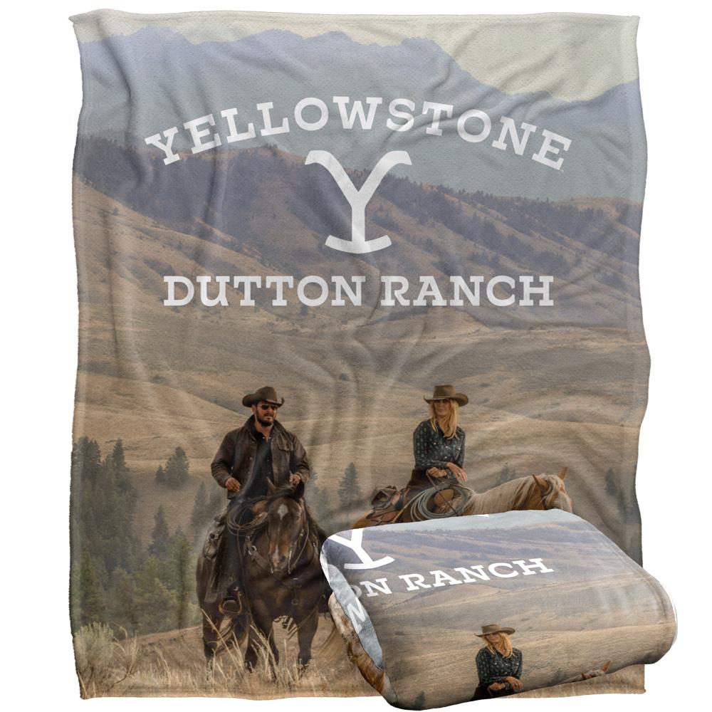 Multicoloured - Back - Yellowstone Silky Horse Riding Rip & Beth Supersoft Blanket