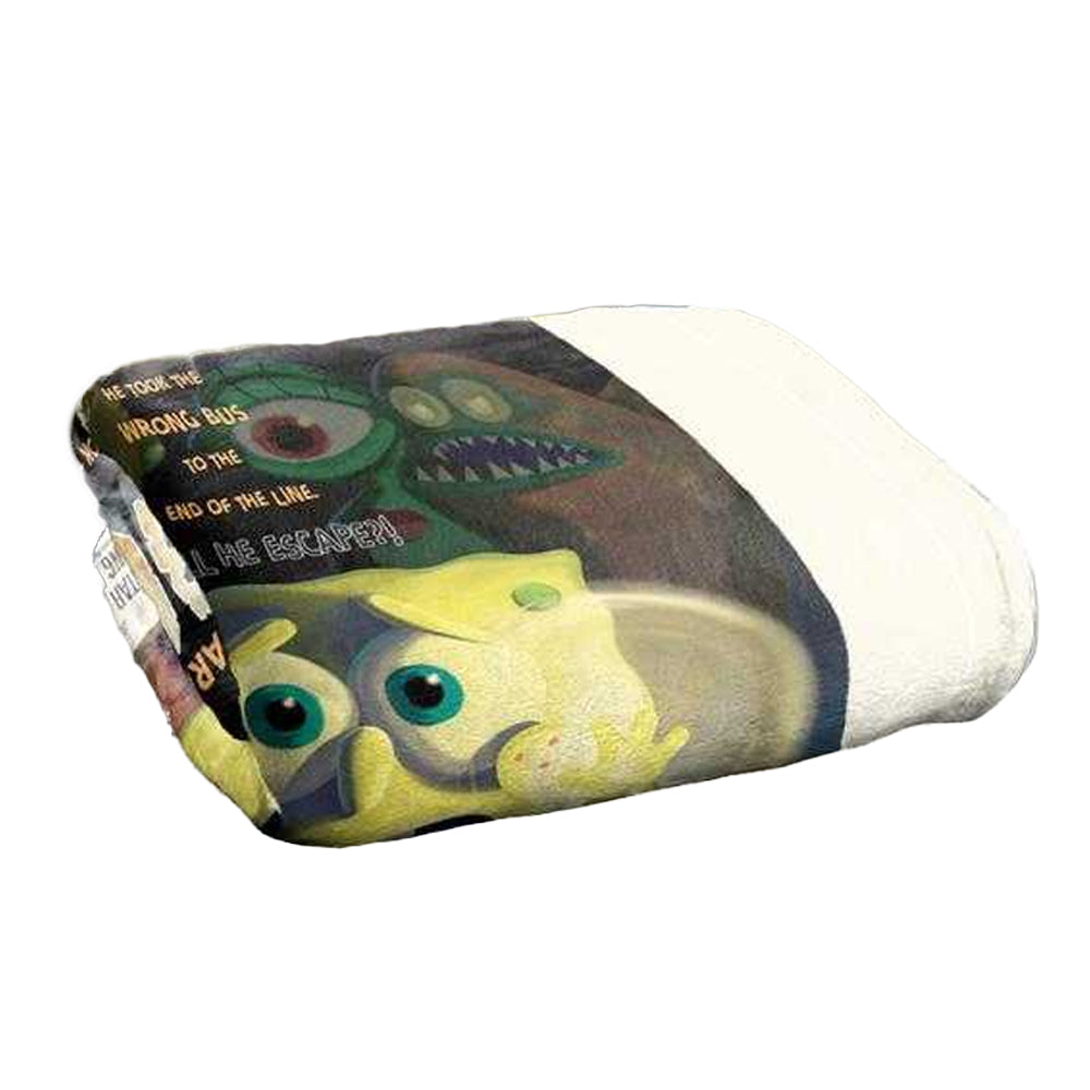Multicoloured - Back - SpongeBob SquarePants Rock Bottom Silky Supersoft Blanket