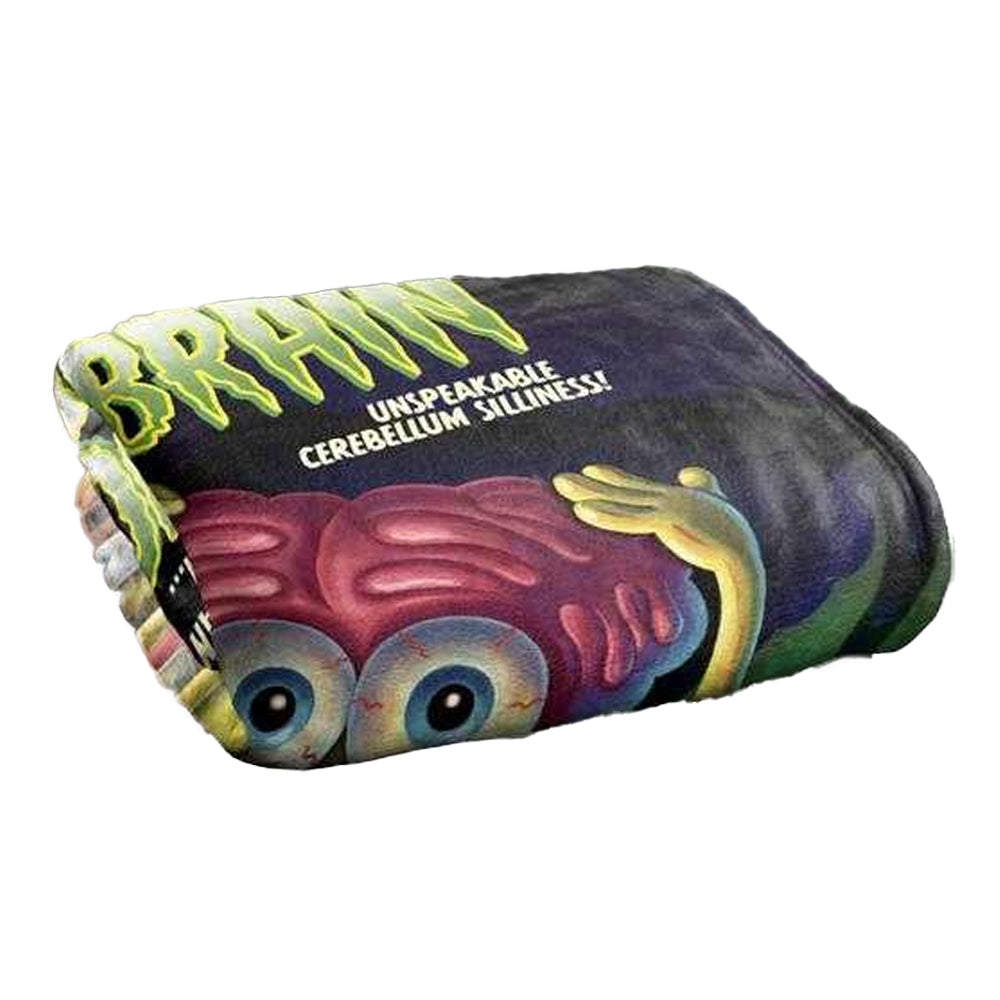 Multicoloured - Back - SpongeBob SquarePants Touched My Brain Silky Supersoft Blanket