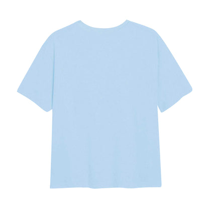 Light Blue - Back - Lilo & Stitch Girls Wavy T-Shirt