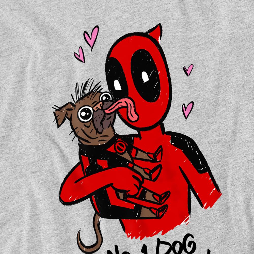 Heather Grey - Side - Deadpool & Wolverine Unisex Adult No.1 Dog Dad Deadpool & Wolverine T-Shirt