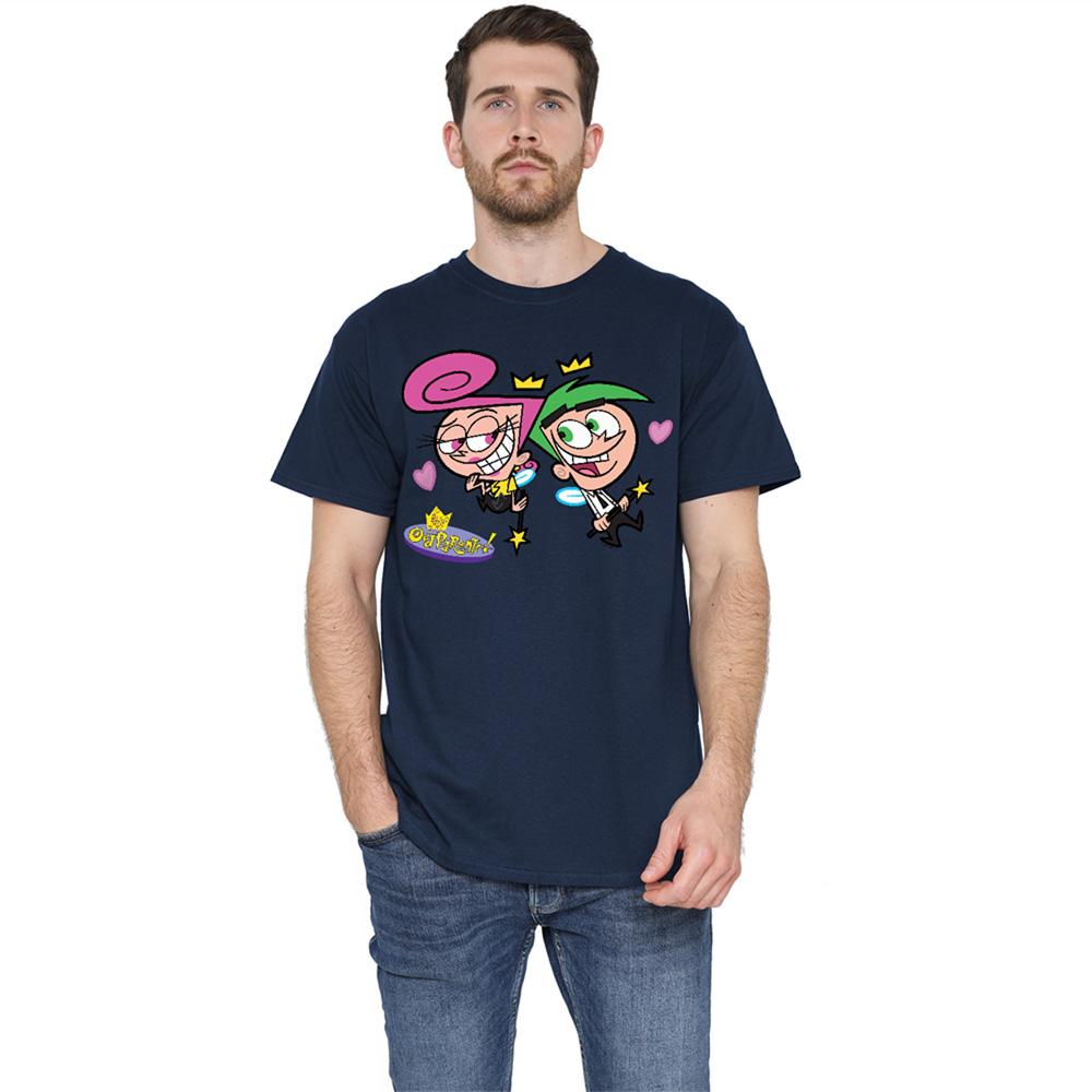 Navy - Lifestyle - Fairly Odd Parents Unisex Adult Cosmo & Wanda T-Shirt