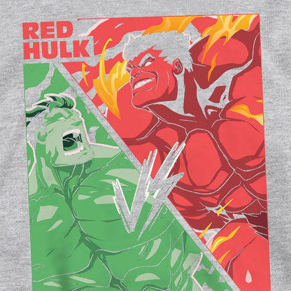 Black - Pack Shot - Marvel Childrens-Kids The Hulk Vs Red Hulk Pull Over Hoodie