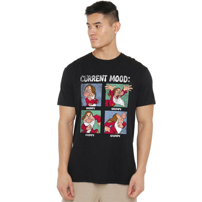 Black - Lifestyle - Snow White And The Seven Dwarfs Unisex Adult Current Mood Grumpy Dad Fathers Day T-Shirt