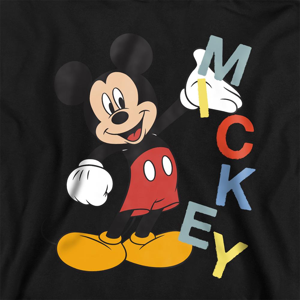 Athletic Heather - Back - Disney Childrens-Kids Mickey Mouse Name Heather Hoodie