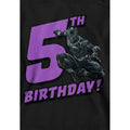 Black - Side - Black Panther Childrens-Kids 5th Birthday Hoodie