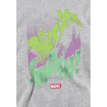 Athletic Heather - Side - The Incredible Hulk Childrens-Kids Hulk Pull Over Hoodie