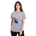 Lavender - Lifestyle - Frozen Womens-Ladies Let It Snow Elsa Anna T-Shirt