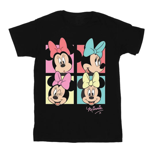 Charcoal - Front - Disney Girls Minnie Mouse Bow T-Shirt