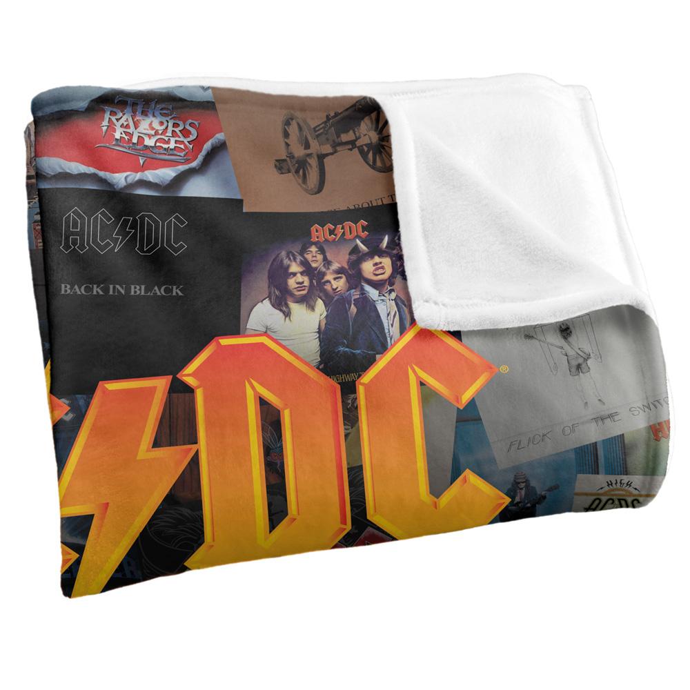 Multicoloured - Side - ACDC Silky Albums Supersoft Blanket