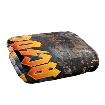 Multicoloured - Back - ACDC Silky Albums Supersoft Blanket