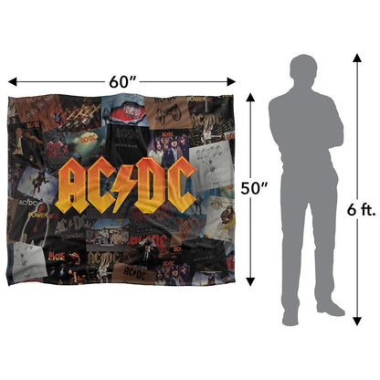 Multicoloured - Pack Shot - ACDC Silky Albums Supersoft Blanket