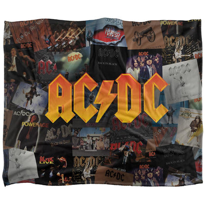 Multicoloured - Front - ACDC Silky Albums Supersoft Blanket