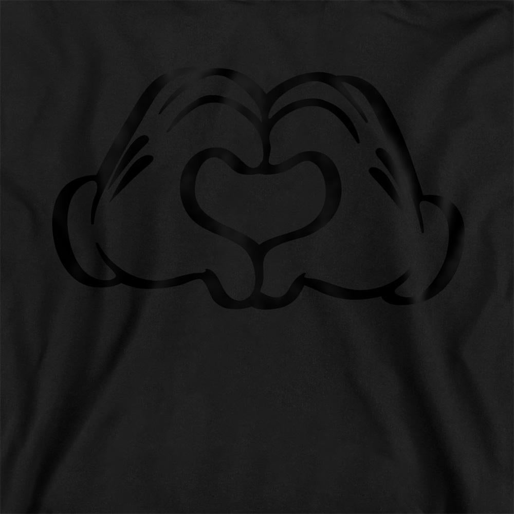 Athletic Heather - Back - Disney Childrens-Kids Mickey Mouse Love Hands Heather Hoodie