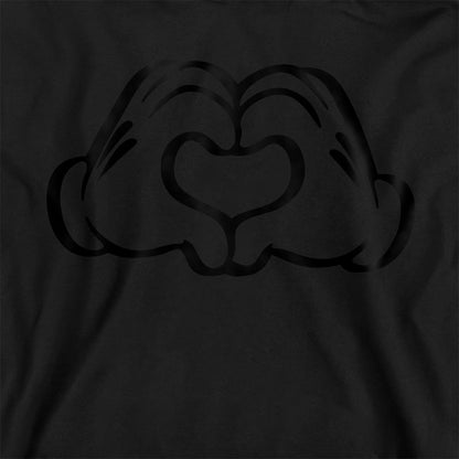 Athletic Heather - Back - Disney Childrens-Kids Mickey Mouse Love Hands Heather Hoodie