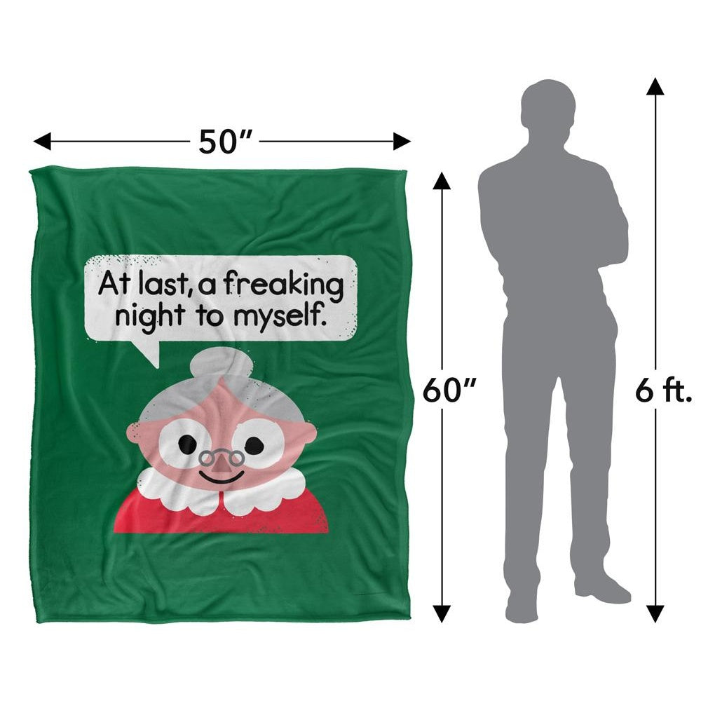 Multicoloured - Pack Shot - David Olenick The Claus Come Out Silky Supersoft Blanket