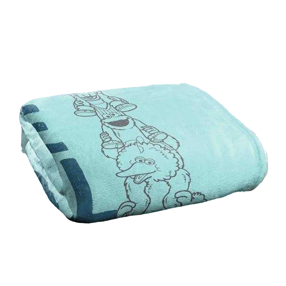 Blue - Lifestyle - Sesame Street We All Belong Silky Supersoft Blanket