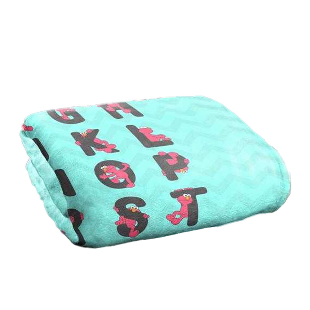 Multicoloured-Multicoloured - Lifestyle - Sesame Street Silky Alphabet Elmo Supersoft Blanket