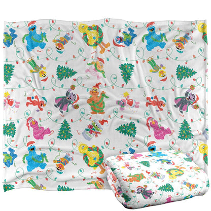 Multicoloured - Back - Sesame Street Silky Lights Supersoft Blanket