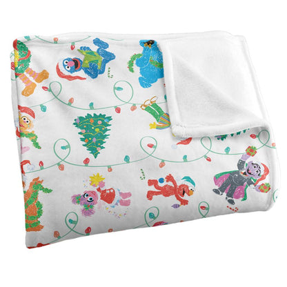 Multicoloured - Side - Sesame Street Silky Lights Supersoft Blanket