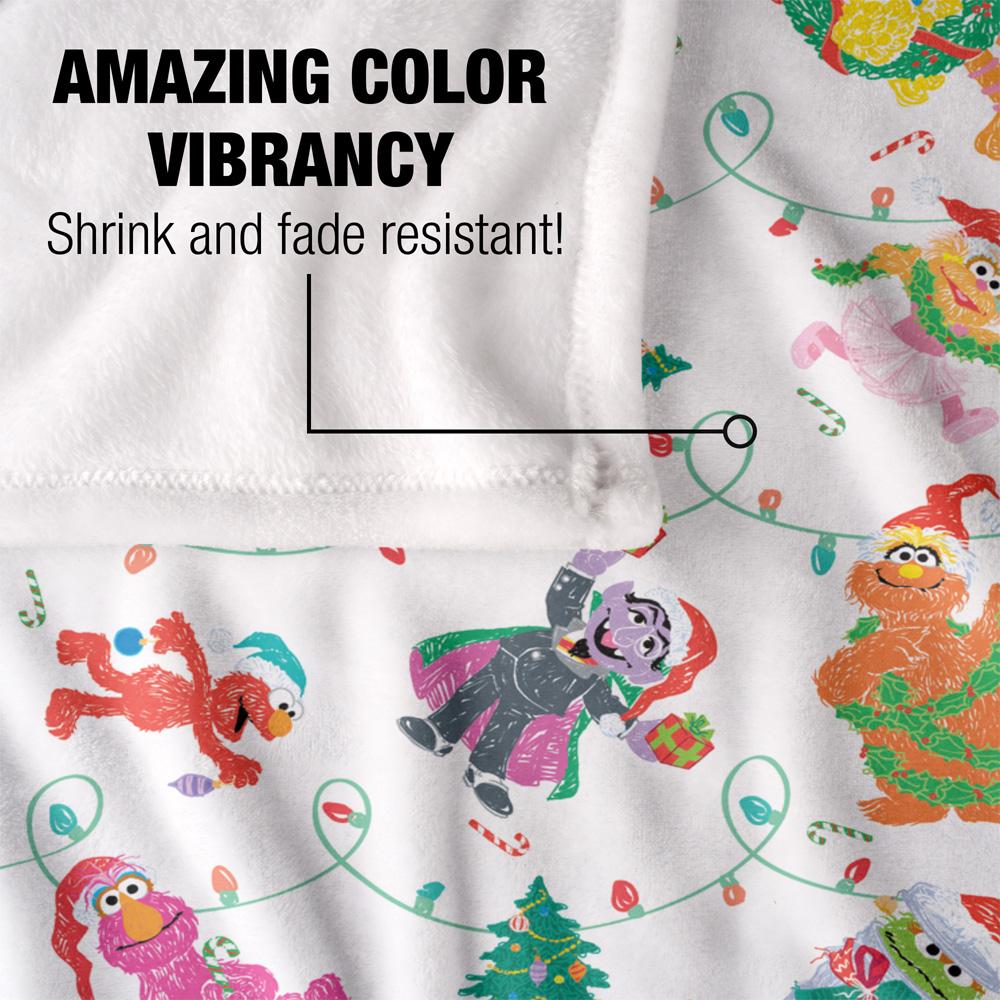 Multicoloured - Lifestyle - Sesame Street Silky Lights Supersoft Blanket